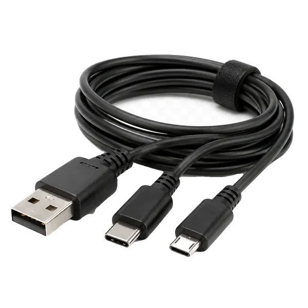 QOLTEC-50411, Кабель, HDMI 1.4,USB 3.0,USB 3.1, Цвет, серый, 0,2м