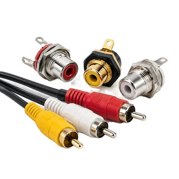 06-0150-A, Разъём аудио, RCA с клеммной колодкой, (1шт.)