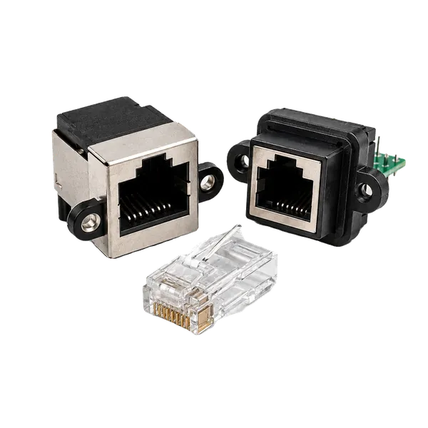 RCP-5SPFFP-SCM7B10, Адаптер в линию, IP67, 100мм, RJ45, RJ45, Переходник, Встраиваемый в Линию, Гнездо, 8 вывод(-ов)