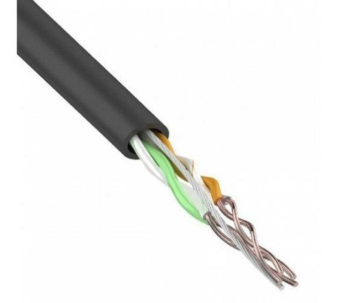 01-0022-2_, Кабель витая пара UTP 2PR 24AWG, CCA, CAT5e, PVC, серый, бухта 305 м (за 1 м)