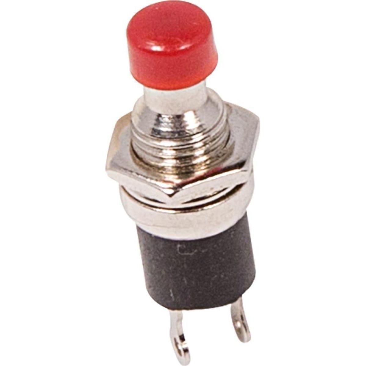 06-0321-A, Выключатель-кнопка металл 220V 2А (2с) (ON)-OFF 16.2 красная (RWD-306) (в упак. 1шт.)