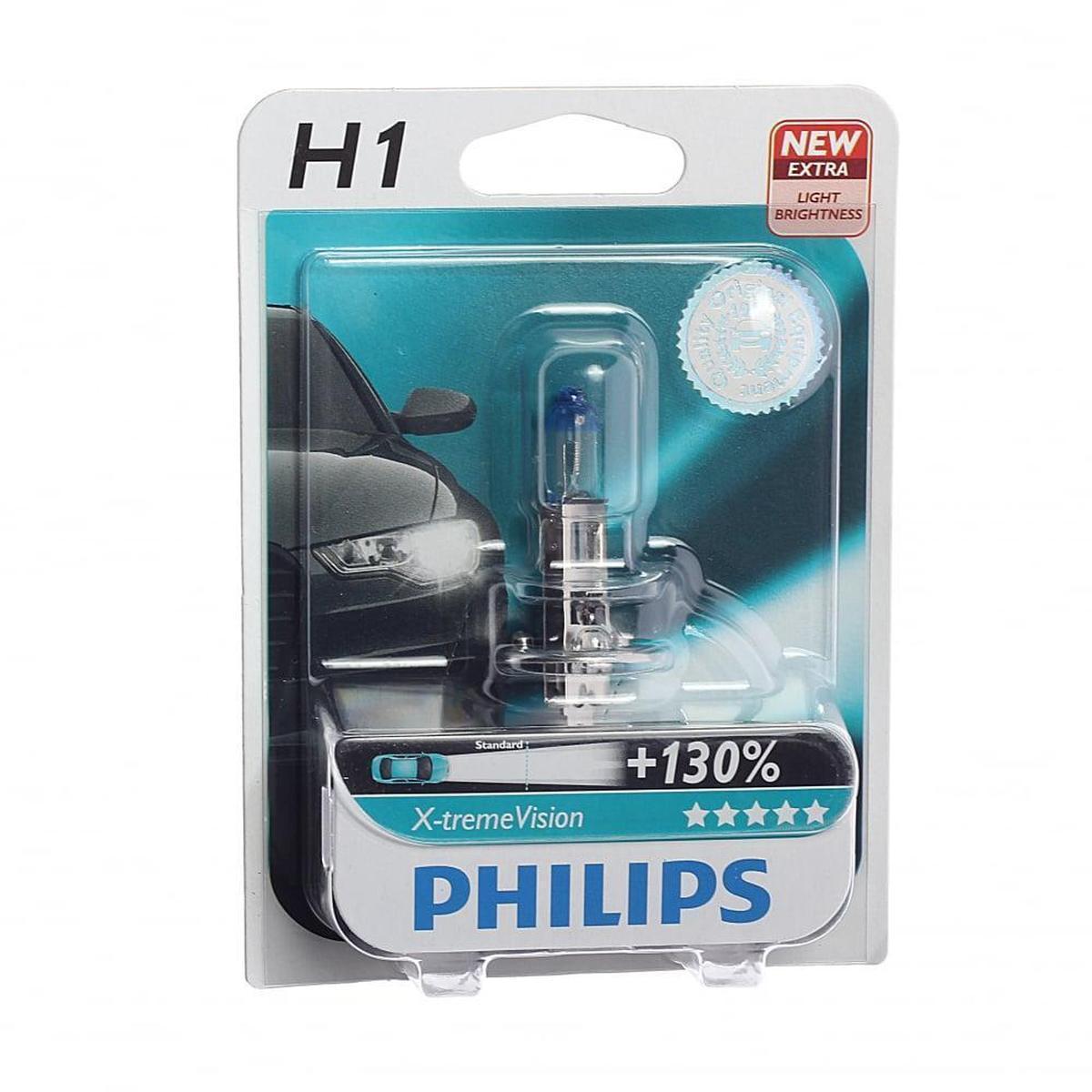 12258VPS2, Лампа автомобильная H1 12V- 55W (P14,5s) Vision Plus (2шт.) (Philips)