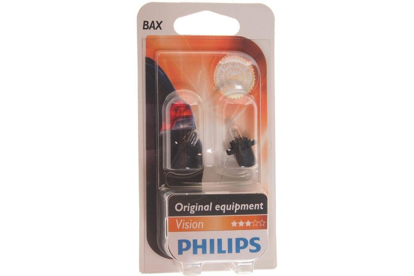 12597CP, Лампа автомобильная BAX 12V-1,2W (BAX8.3s/1.35) Black (Philips)