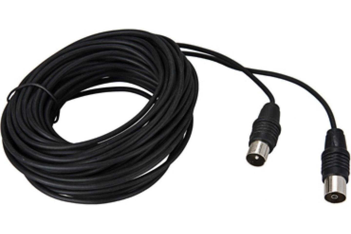 17-5026, ВЧ кабель ТВ штекер - ТВ штекер, длина 10 метров, черный