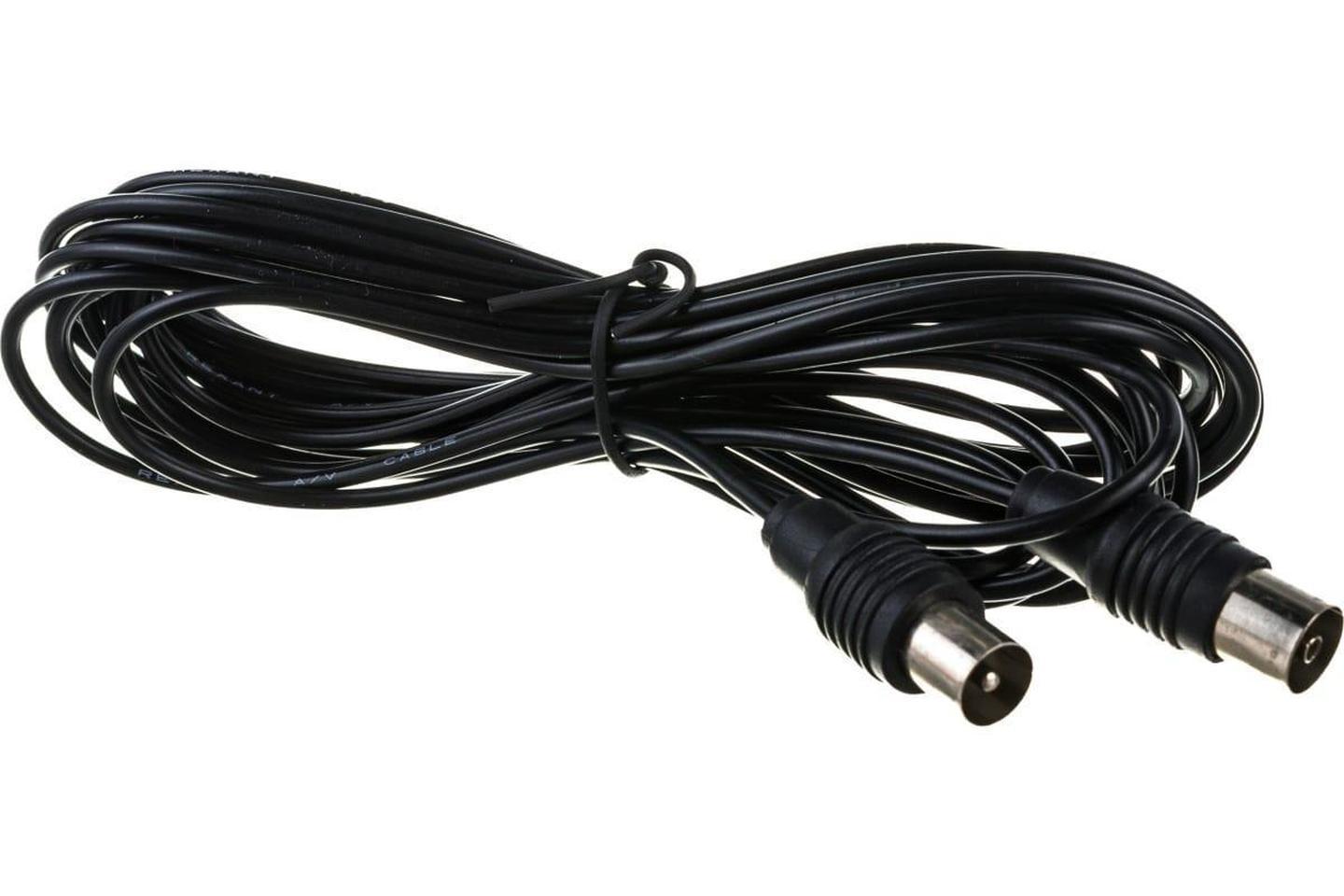 17-5027, ВЧ кабель ТВ штекер - ТВ штекер, длина 15 метров, черный