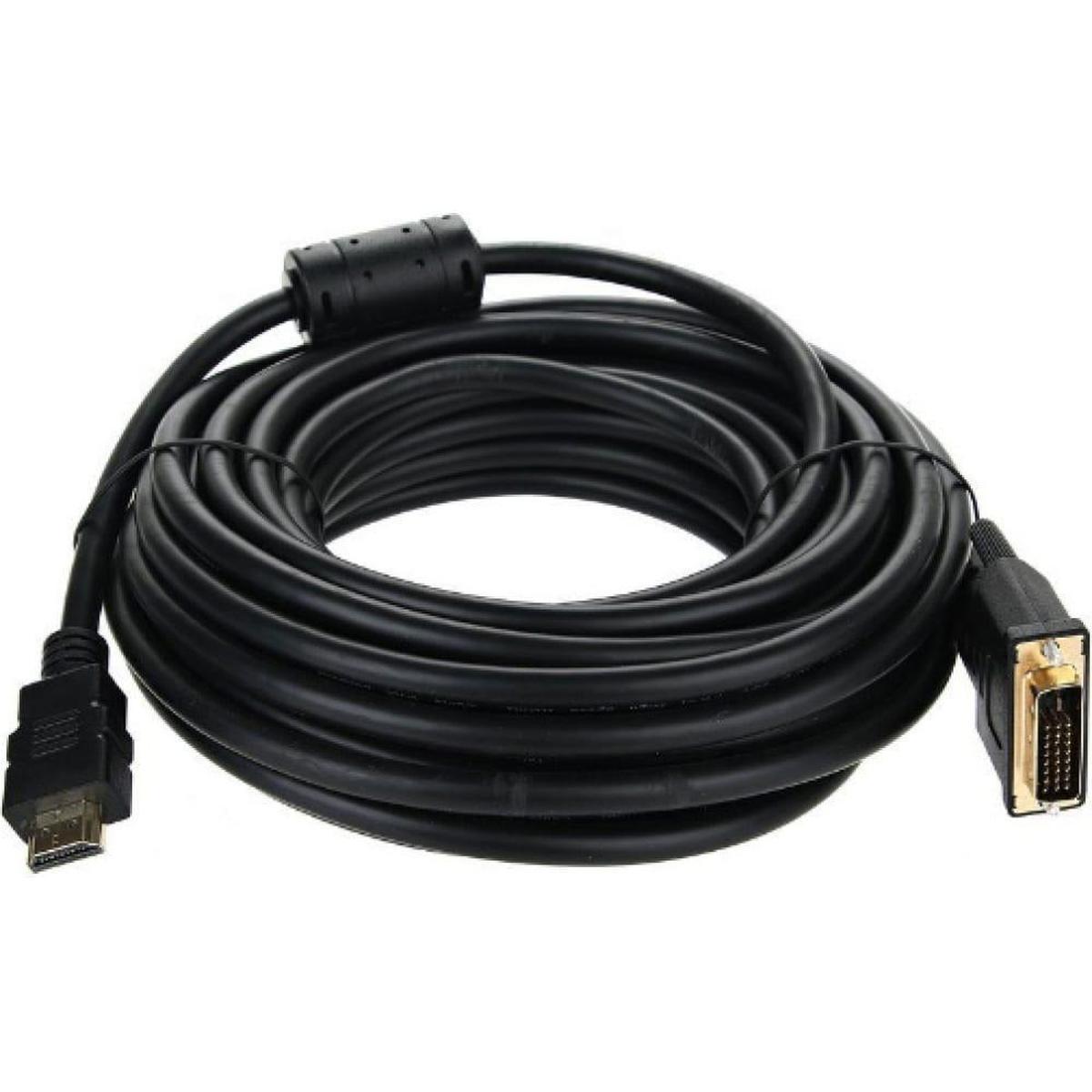 17-6308, Шнур HDMI - DVI-D gold 10М с фильтрами