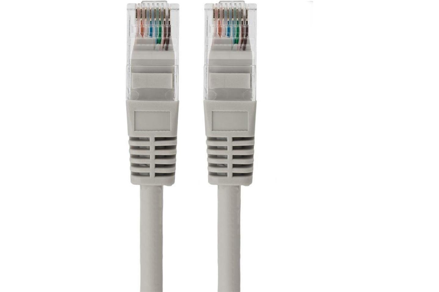 18-8007-1, Патч-корд F/UTP, категория 5e, RJ45-RJ45, экранированный, 24AWG, LSZH, серый, 5 м