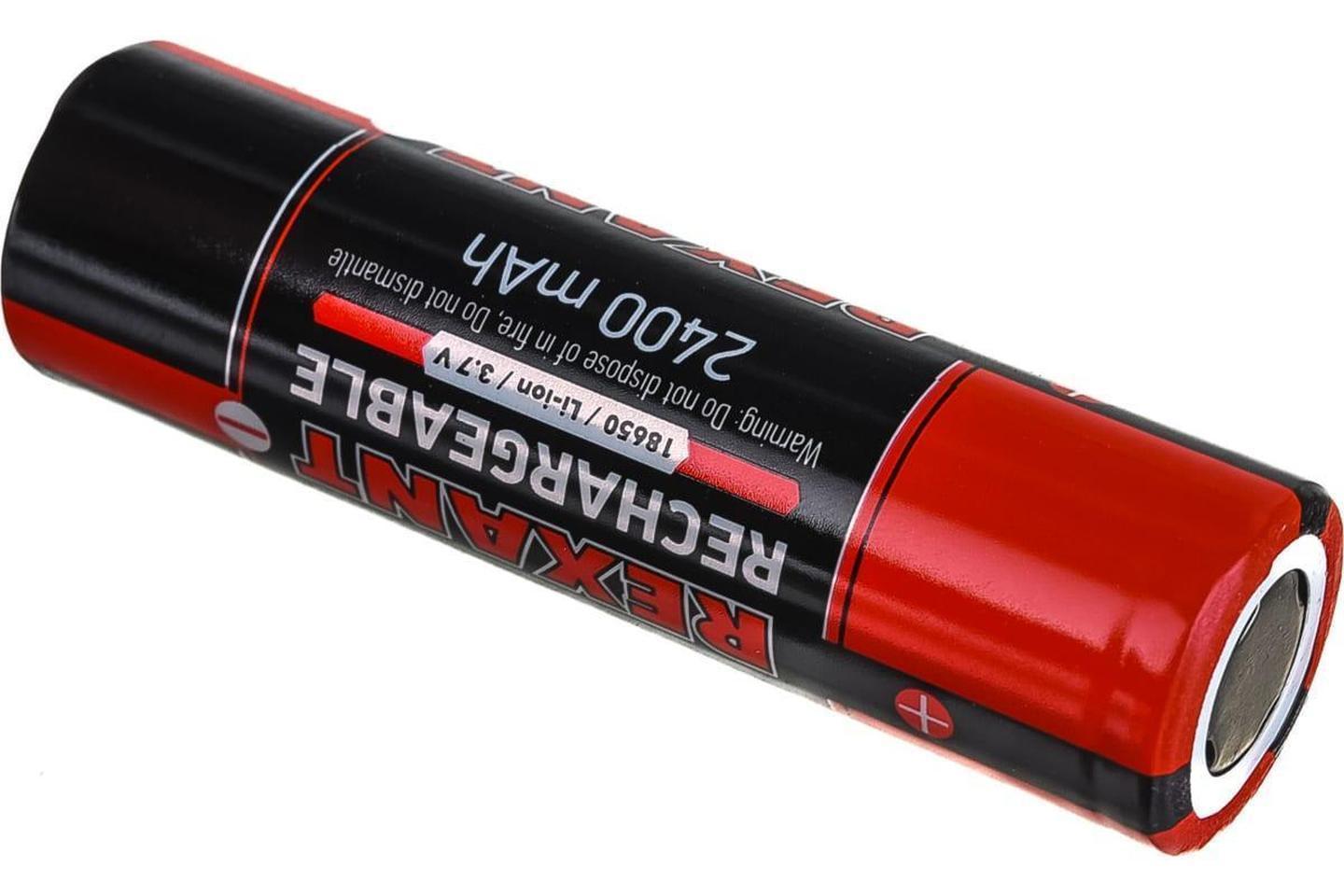 30-2010, Аккумулятор 18650 unprotected Li-ion 2400 mAH 3.7 В