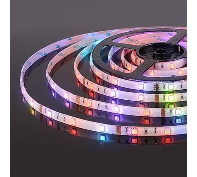 30Led-7.2W-IP65-12V RGB, Лента светодиодная, 30SMD(5050)/m, 7.2Вт/м, цена за катушку 5м