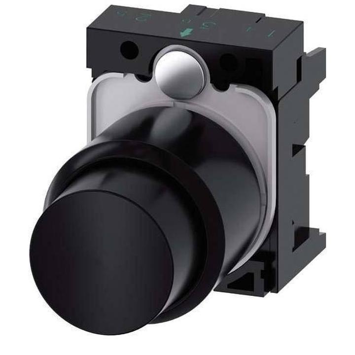 3SU1200-6KB10-1AA0, Black Front Mount Buzzer SIRIUS ACT Series, 29.5 mm Diameter, 24 V ac/dc