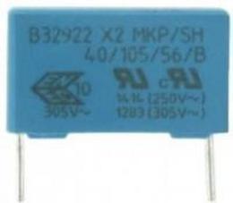 B32923C3155M, фильтр X2 1.5uF 20% 305Vac e:22.5mm