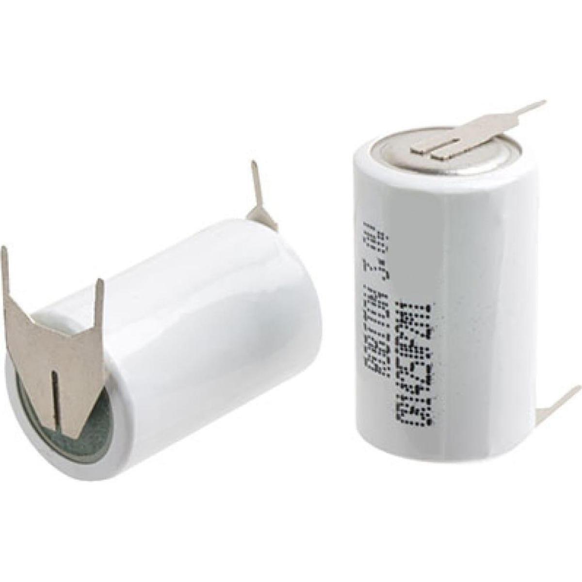 CR14250P2M1 (1/2AA), Элемент питания литиевый 650 mAh,14.5х25(1шт) 3В с плоскими выводами под пайку