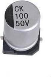 ECAP SMD, 100 мкФ, 10В, Конденсатор электролитический алюминиевый SMD