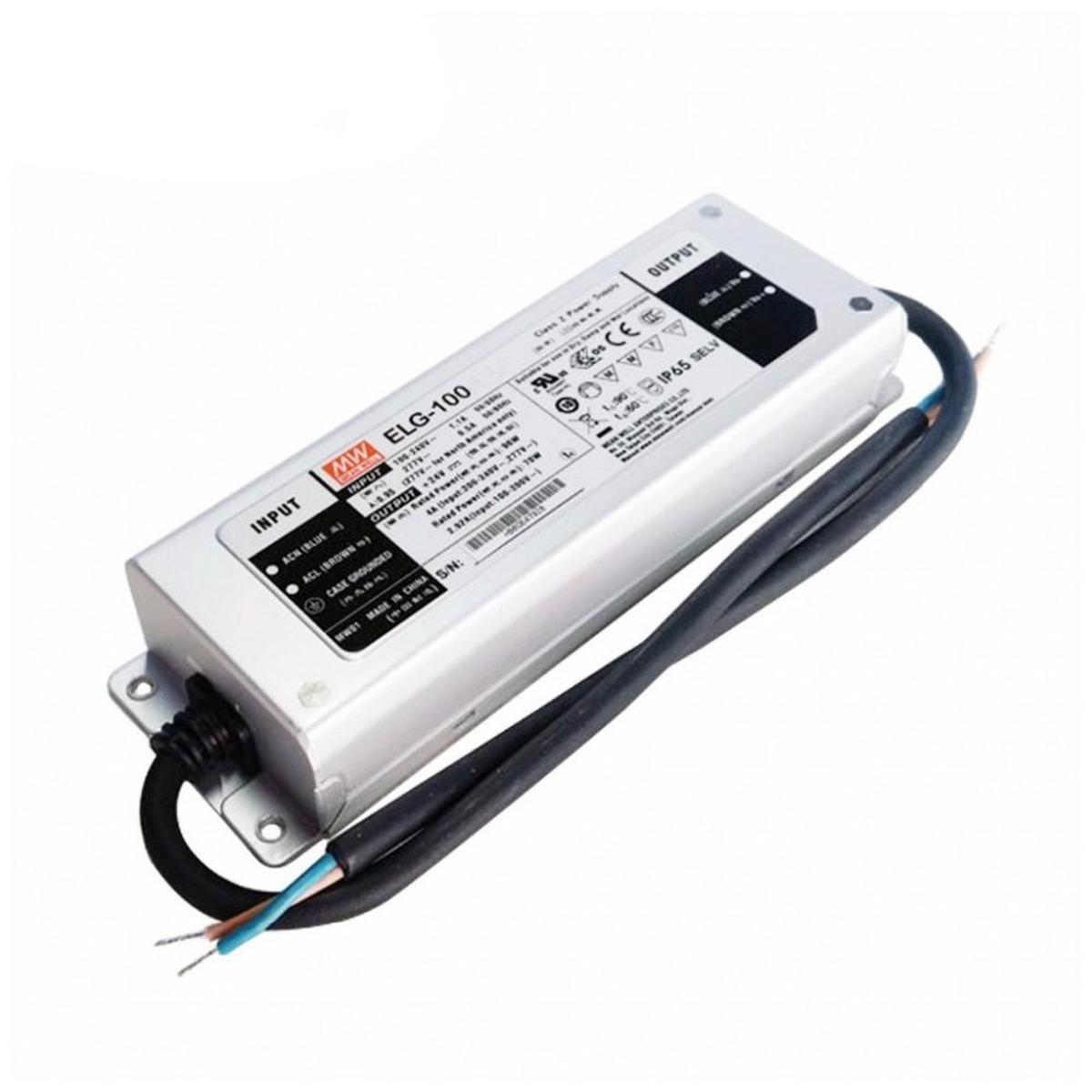 ELG-100-24DA, AC/DC LED, 24В,4А,96Вт,IP67 блок питания для светодиодного освещения