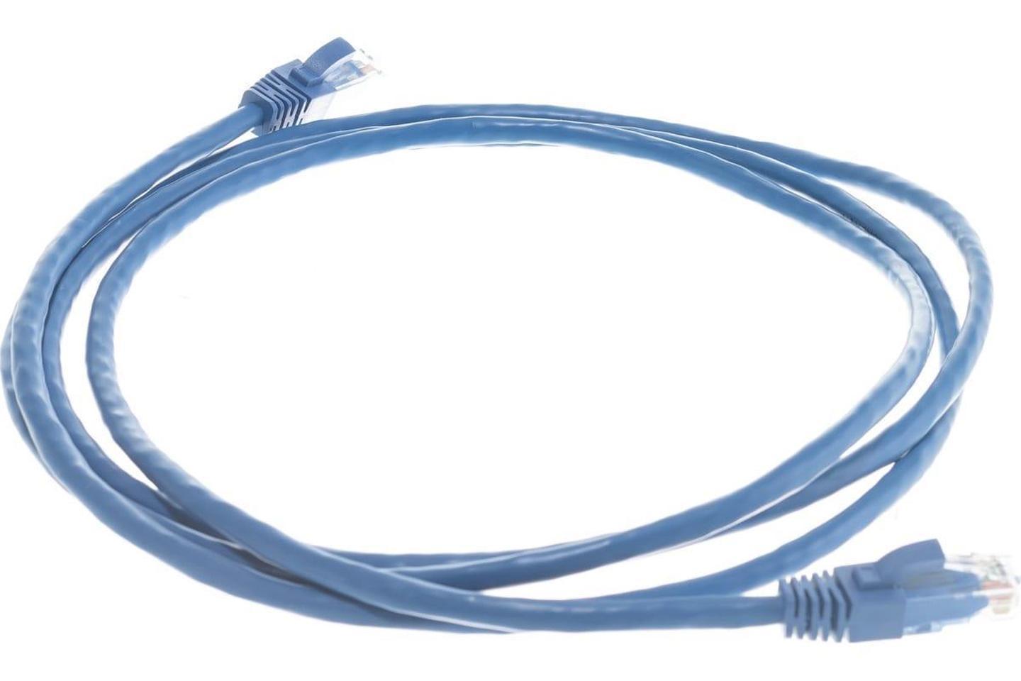 F/UTP5E-CCA-020BL, Коммутационный шнур F/UTP 5e многопров CCA ПВХ синий 2м 26AWG