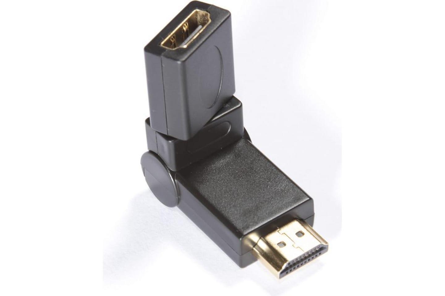 GC-CV306, Переходник HDMI-HDMI GCR 19M / 19F левый угол