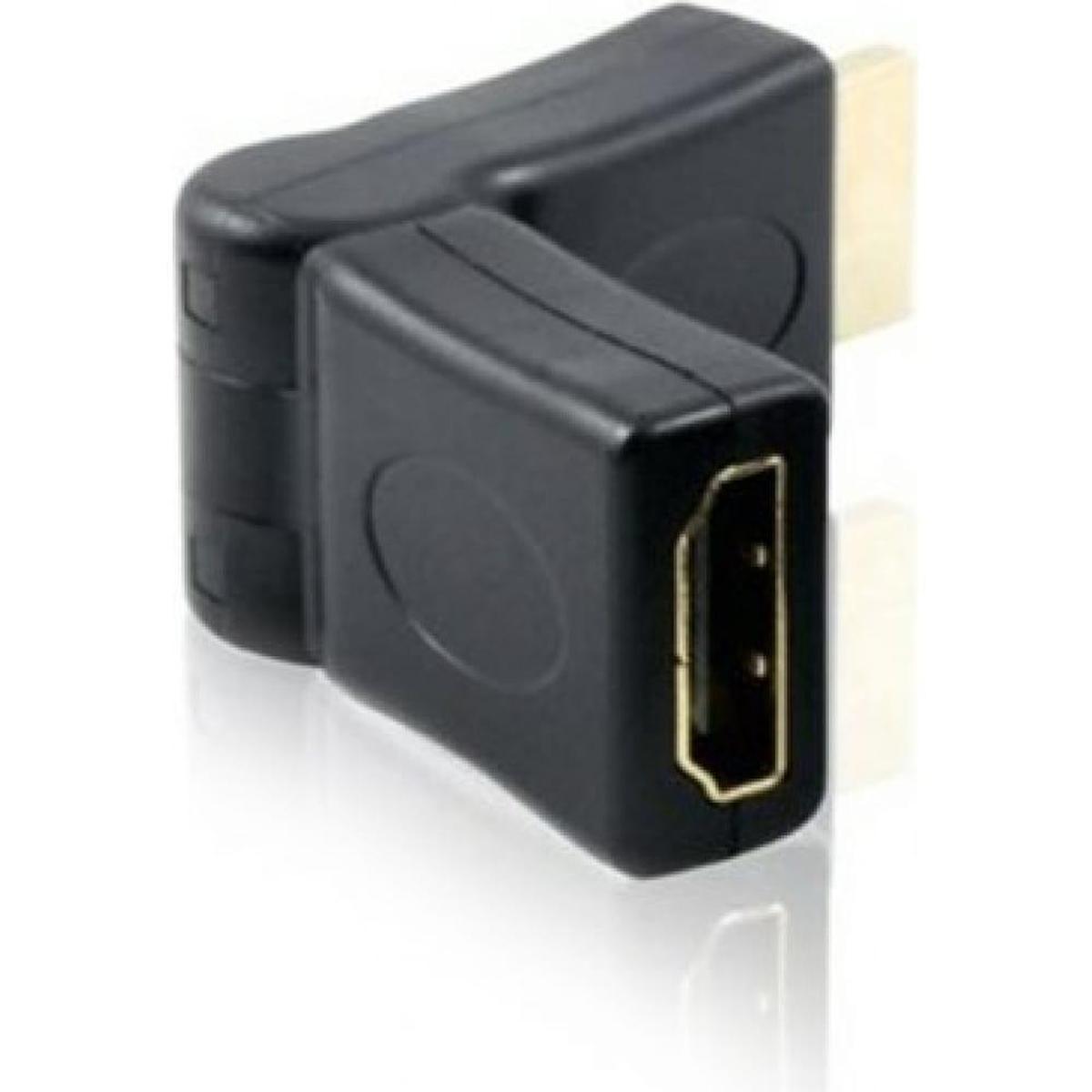 GC-CV308, Переходник HDMI-HDMI GCR 19M / 19F угол вращение 180 град.