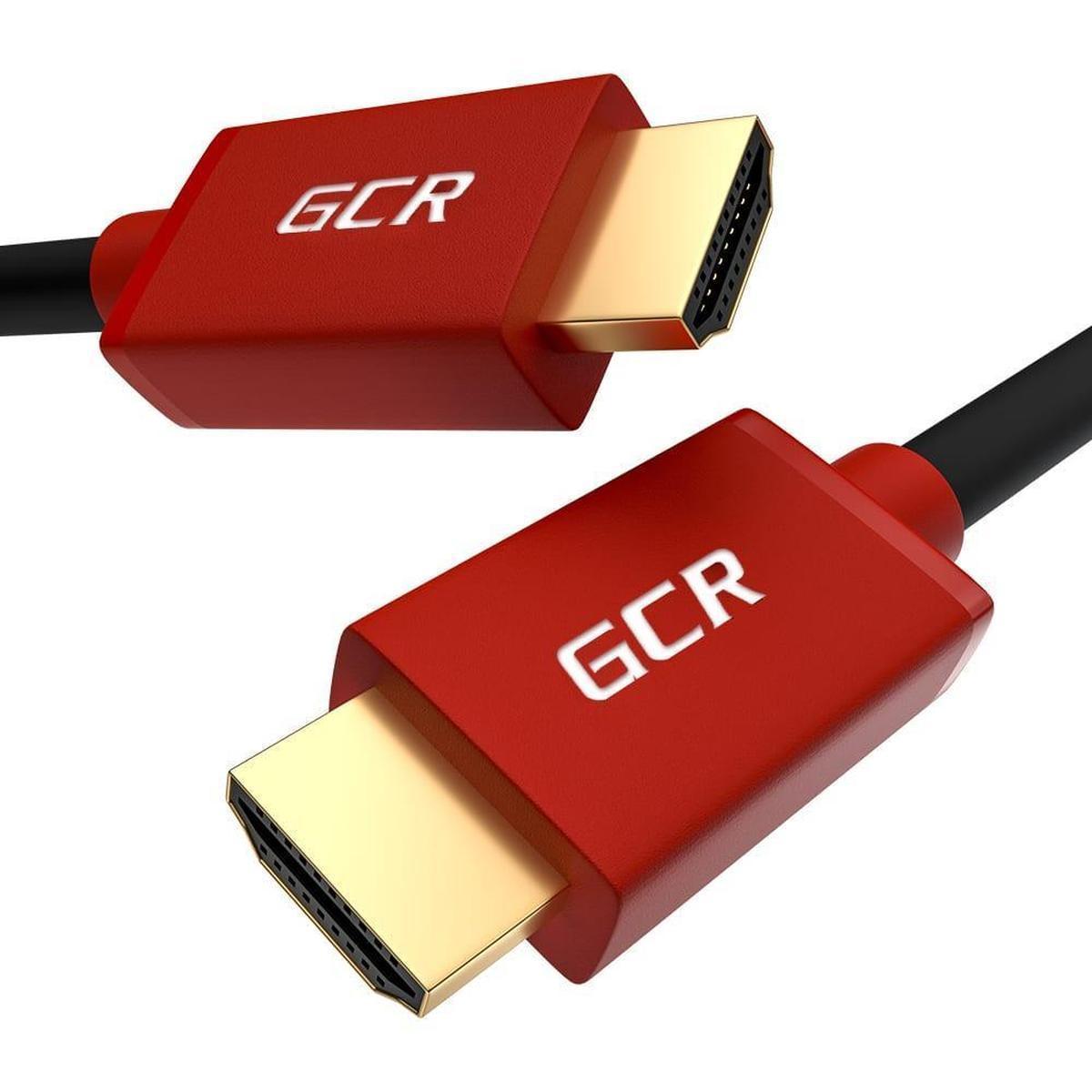 GCR-50750, GCR Кабель HDMI 2.0 с активным усилителем 20.0m (10m+10m) AL case/ 2 Ф-кольца, 28/26, 4:2:0, 4K/30Hz