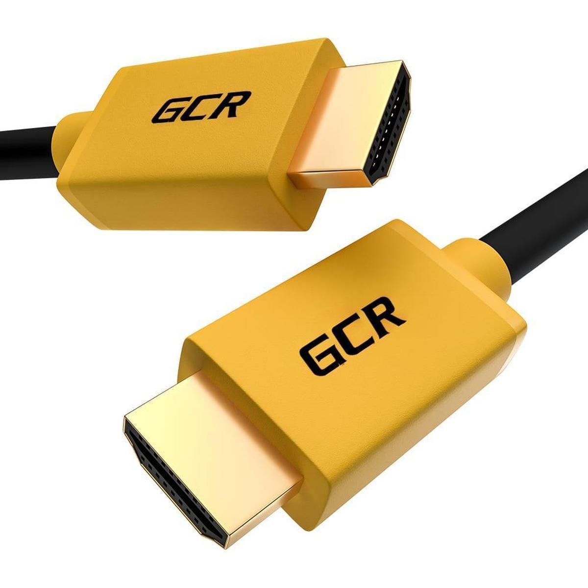 GCR-51509, GCR Кабель 10.0m HDMI-DVI черный, OD8.0mm, 28 AWG, позолоченные контакты, 19M / 25M Dual Link, тройн