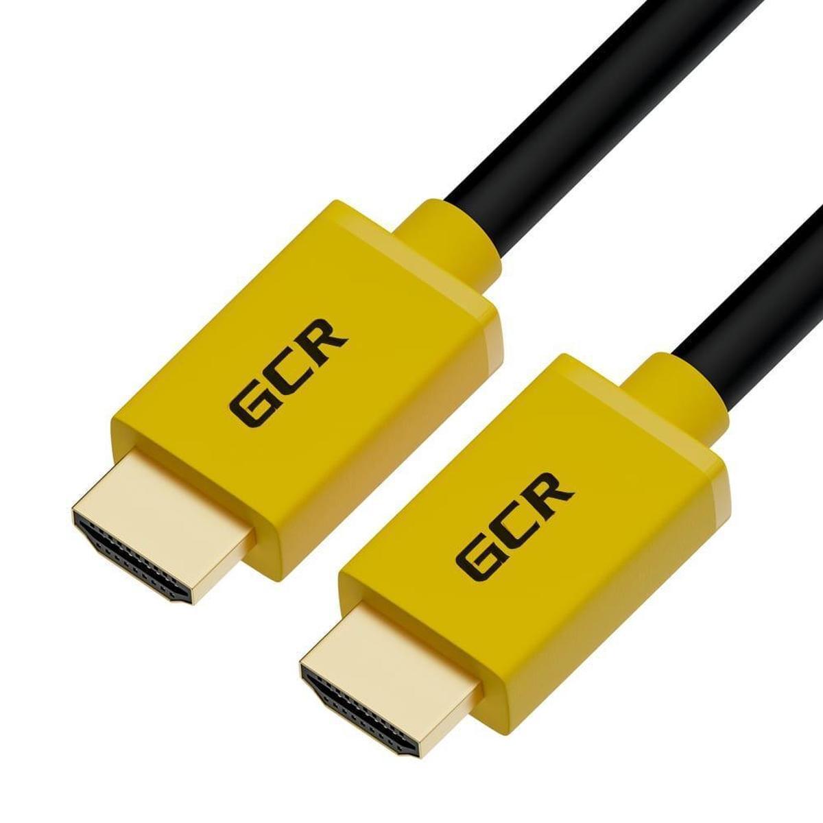 GCR-52288, GCR Кабель 0.3m HDMI 2.0, BICOLOR нейлон, AL корпус зеленый, HDR 4:2:2, Ultra HD, 4K 60 fps 60Hz/5K*