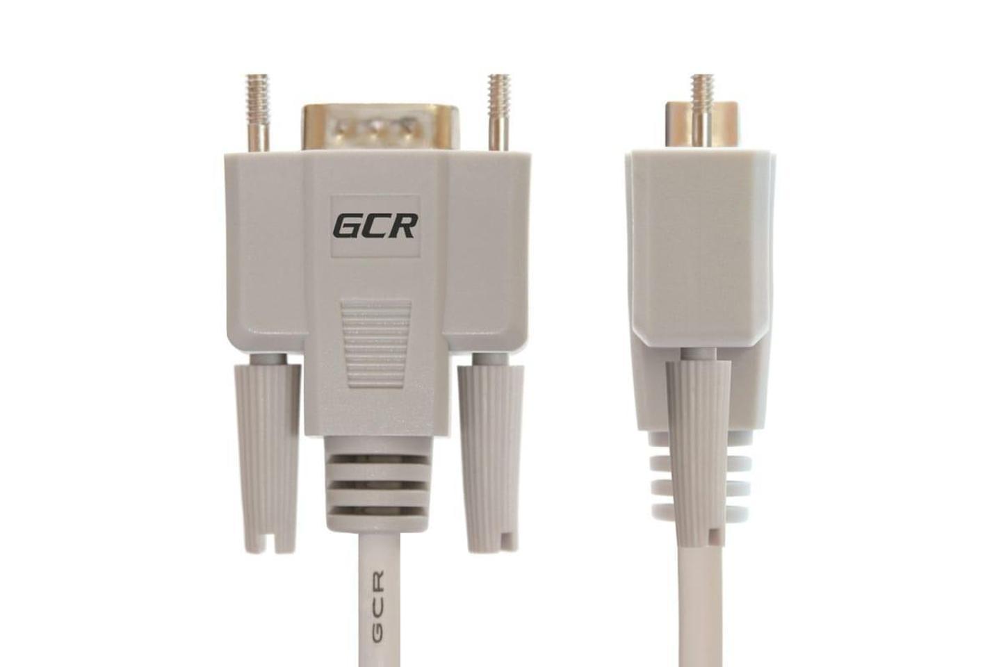 GCR-DB9CM2F-3m, GCR Удлинитель 3.0m RS-232, 9M/9F Premium серый 30 AWG