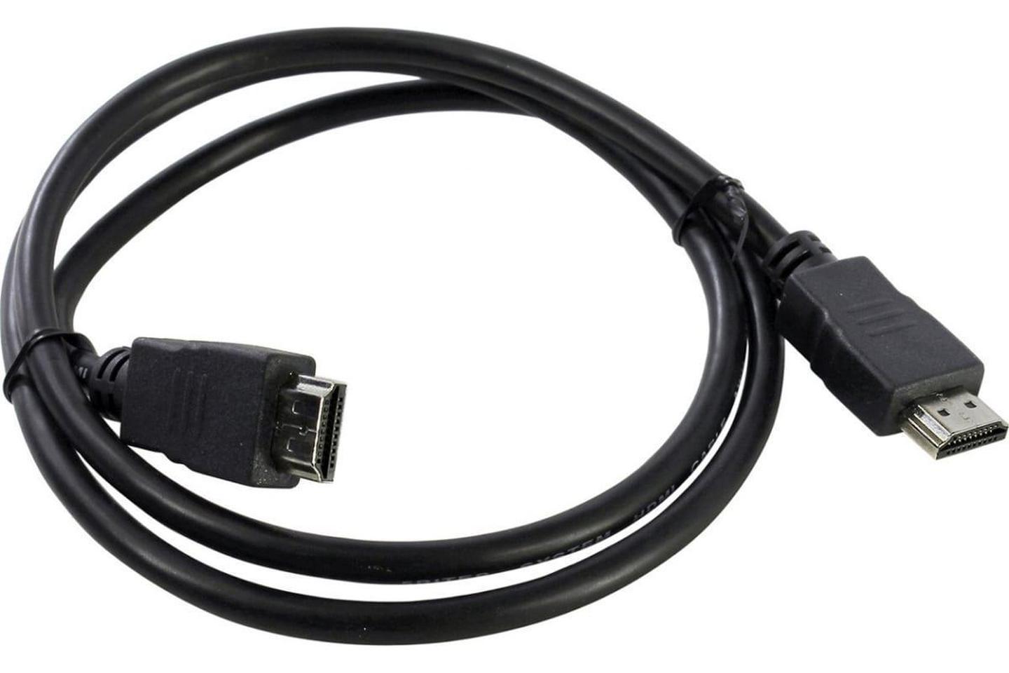 HDF1, Кабель HDMI (M) - HDMI (M) вер. 1.4, поддержка Ethernet/3D, плоский, 1м