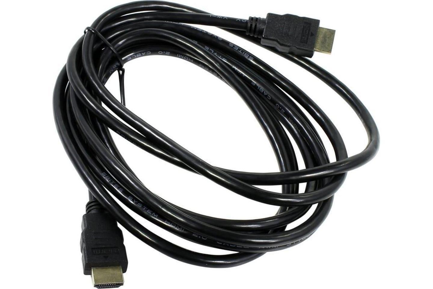 HDF3, Кабель HDMI (M) - HDMI (М), вер. 1.4, поддержка Ethernet/3D, плоский, 3м