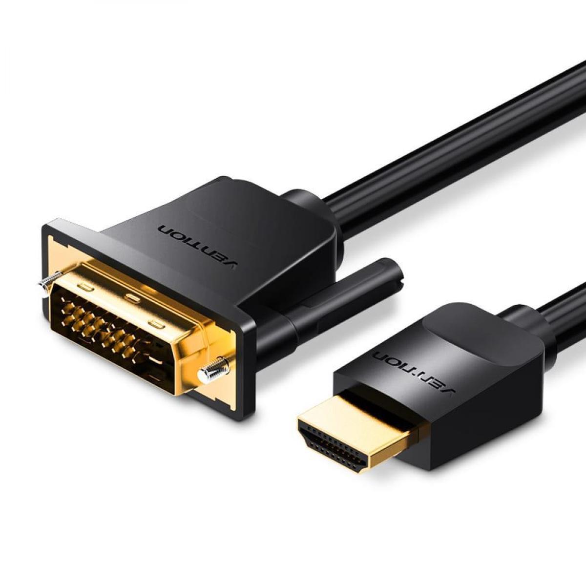 Кабель Buro HDMI-19M-DVI-D-1.8M HDMI (m) DVI-D (m) 1.8м феррит.кольца черный