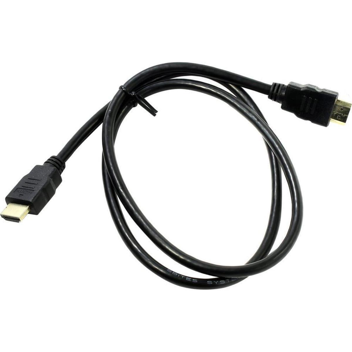 PL1119, Кабель HDMI (M) - HDMI (M), вер.2.0, поддержка Ethernet/3D/4К, 1м