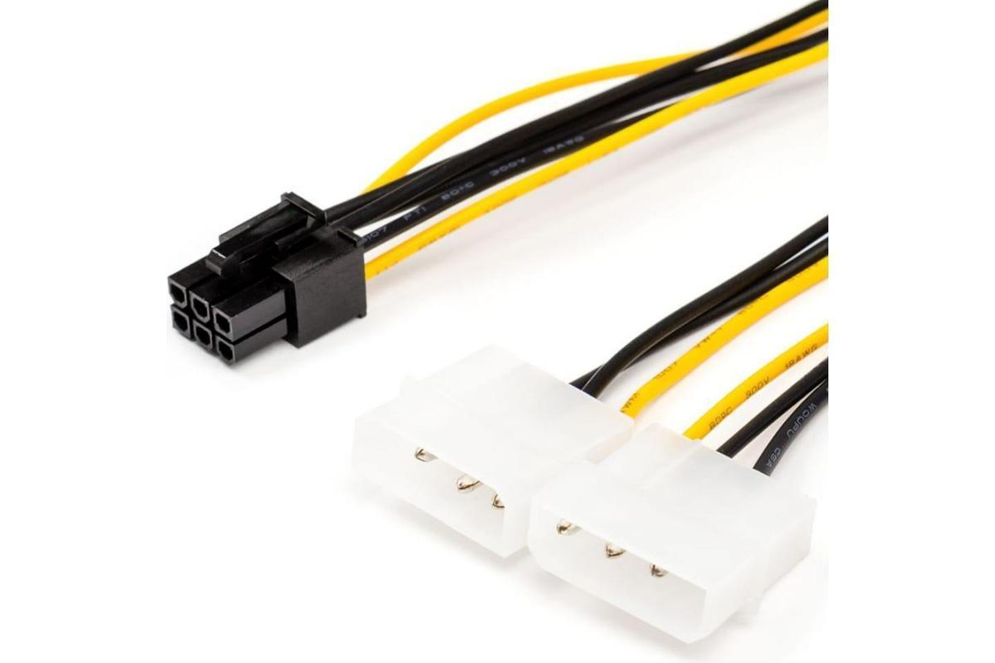 PL1414, Кабель Pro Legend 6 pin to 2 molex (Video power) (PL1414)