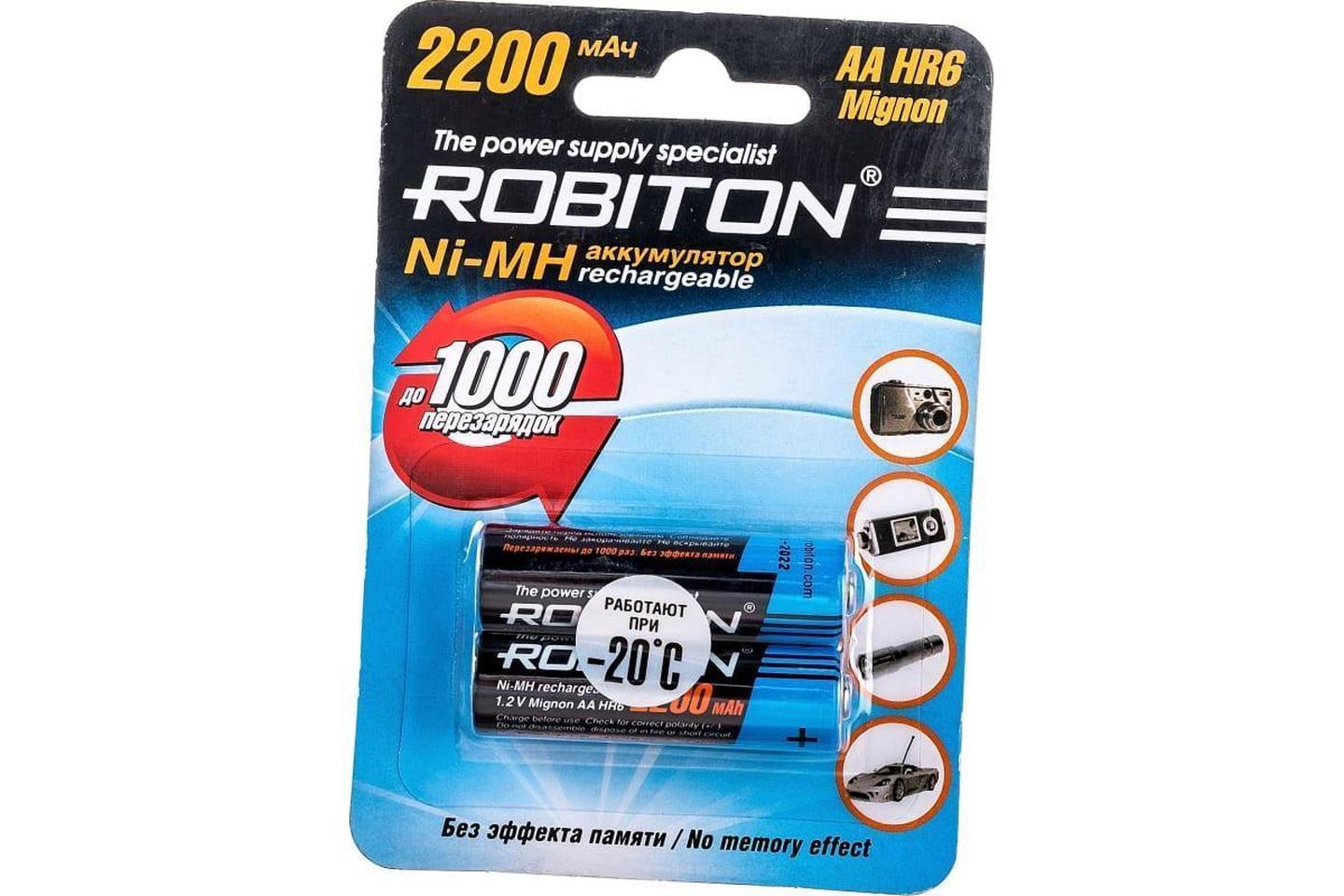 ROBITON 2200MHAA-2 BL2, Аккумулятор