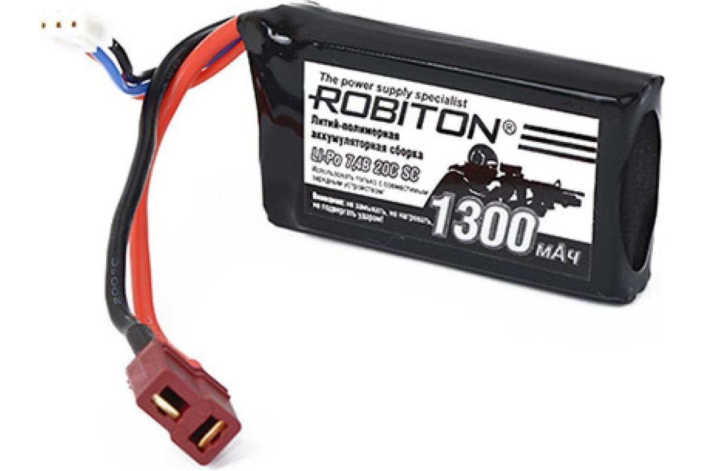 ROBITON LP-STB2-1300 Lipo 7.4В 1300мАч, Аккумуляторная сборка