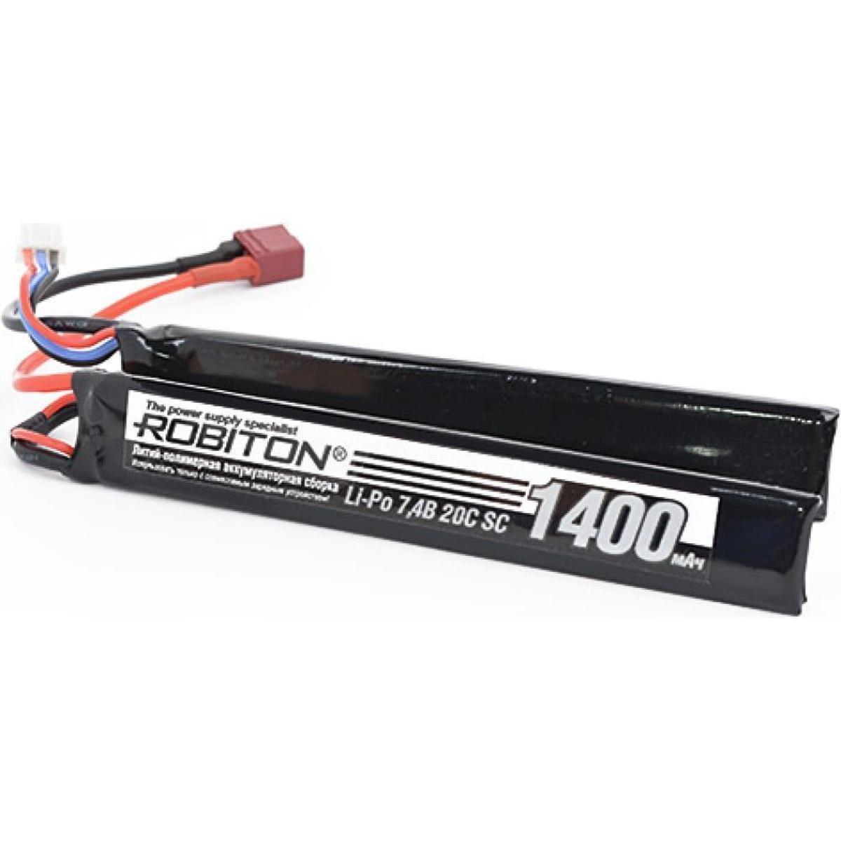 ROBITON LP-STN2-1400 Lipo 7.4В 1400мАч, Аккумуляторная сборка