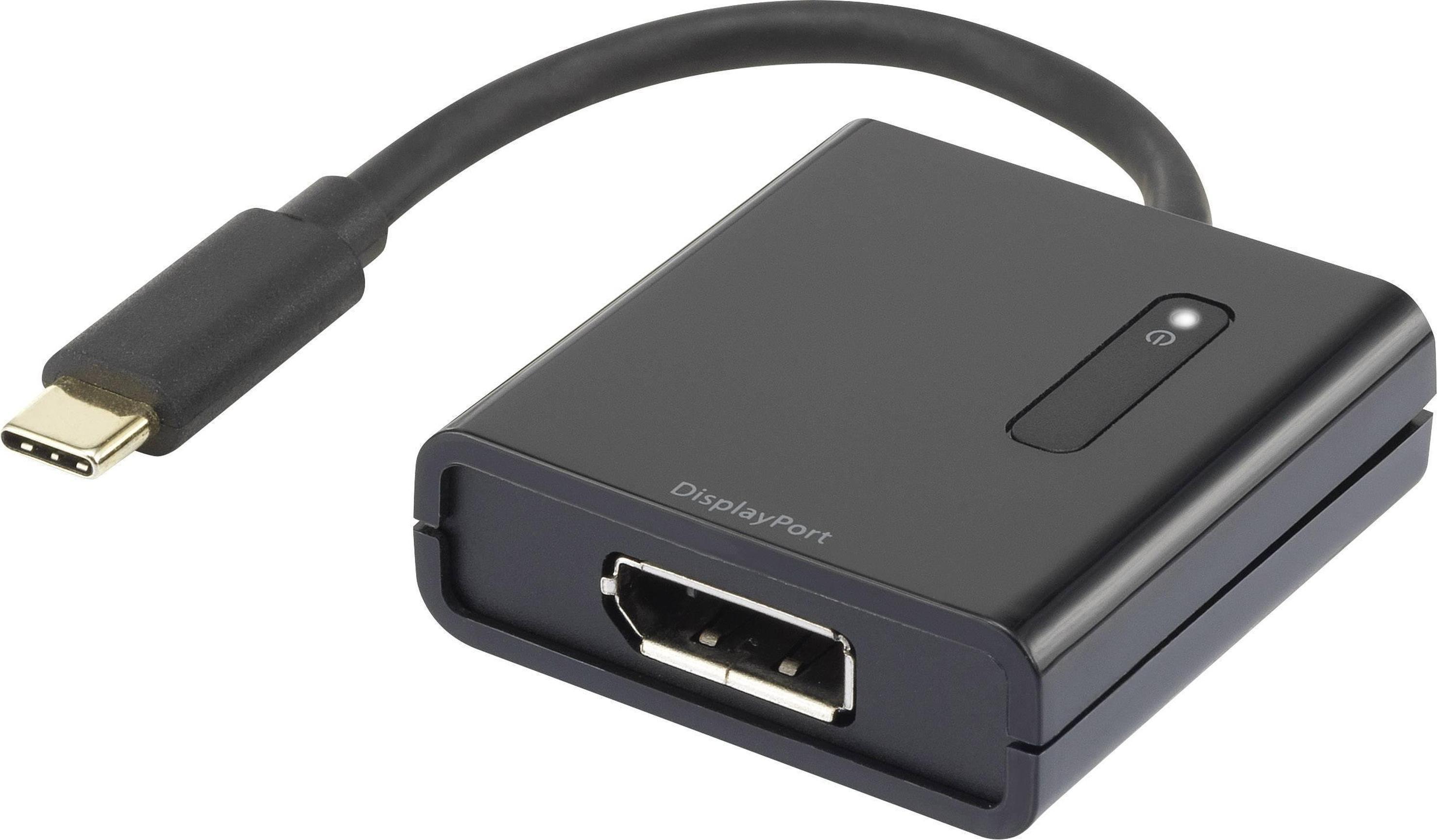 USB.C-ADAP-13, Адаптер, USB 3.0, гнездо DisplayPort х2, 0,45м, Цвет: белый