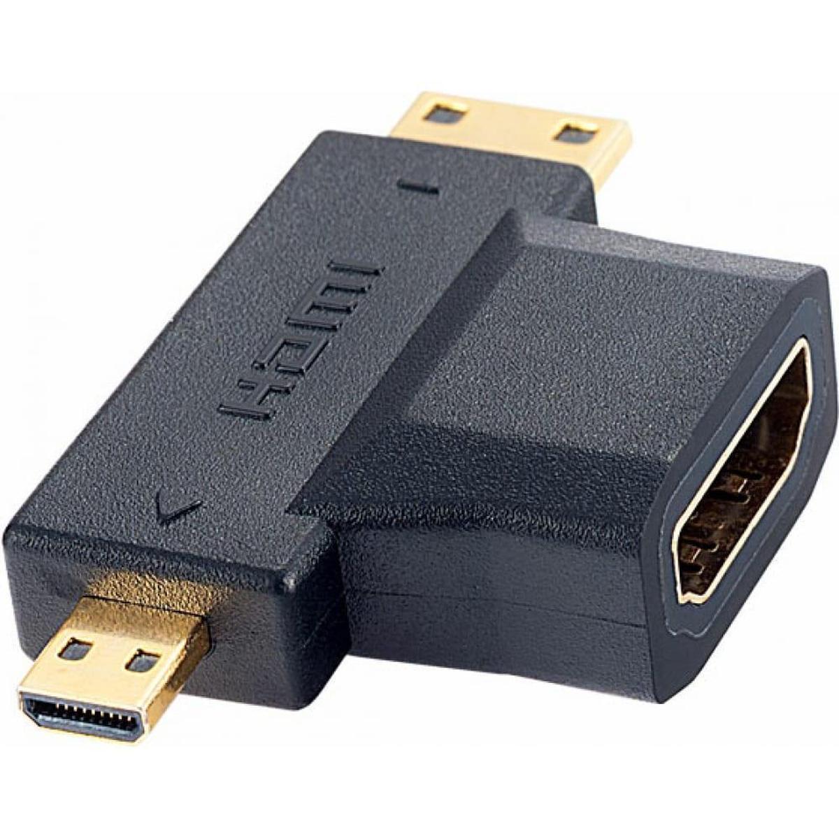 XIA025-B, HDMI вилка - HDMI гнездо переходник