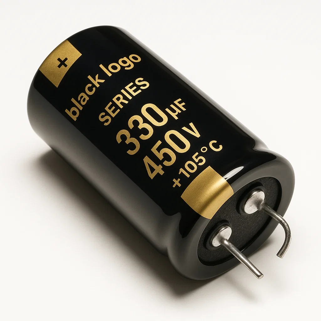 К50-35, 220мкФ, 450В, 105°C, 20% snap in 22x45, JNE2W221M10002200450, Конденсатор электролитический алюминиевый