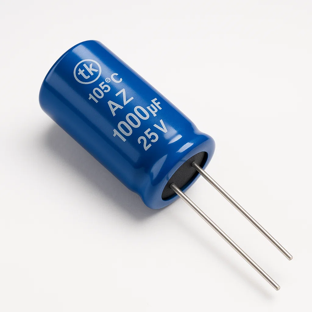 К50-35, 1000мкФ, 16В, 105°C, 20%, 10x17мм P:5мм, JRB1C102M05001000170000B, Конденсатор электролитический алюминиевый